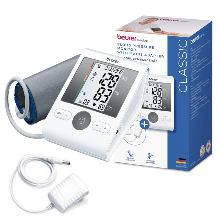 Beurer BM 28 Upper Arm Blood Pressure Monitor with Mains Adaptor | Proven Accuracy