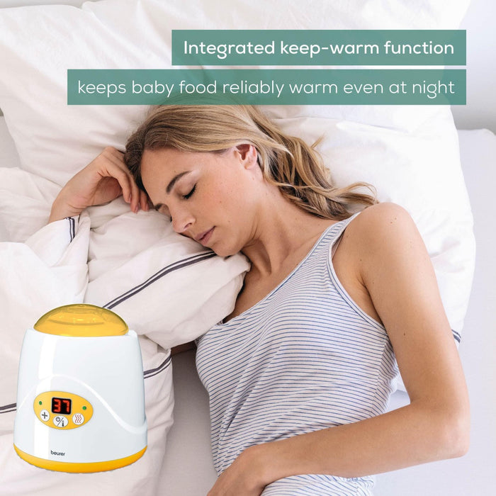 Beurer BY 52 Baby Food & Bottle Warmer | 2-in-1 | Warms Baby Food & Bottles & Keeps Them Warm