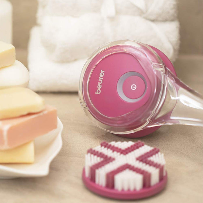 Beurer FC 55 Rechargeable Body Brush: Cleanse & Exfoliate. Removeable Handle. Waterproof