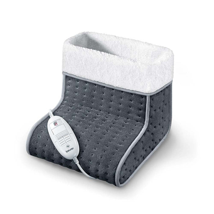Beurer Germany FW 20 Electric Foot Warmer in Grey: Fast Heating Adjustable Temperature. Cosy Materials. Low Energy Heat.