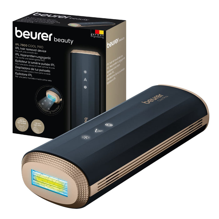 Beurer IPL 7800 Cool Pro: IPL Laser Technology Home Hair Removal Device With Cooling Function for Face & Body & MyIPL App