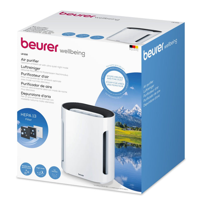 Beurer LR 210 Air Purifier: 99.95% Cleaner Air for Allergy Sufferers. Rooms up to 26m2