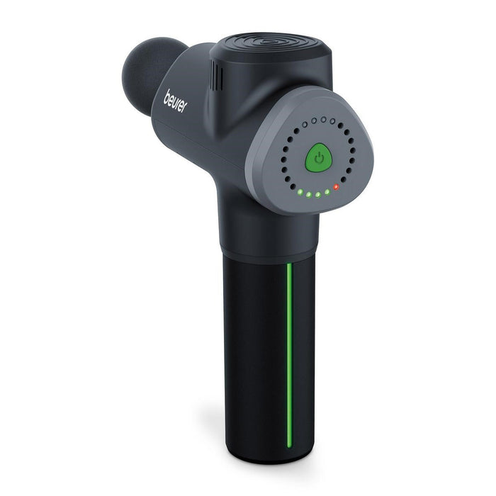 Beurer MG 180 Rechargeable Massage Gun with 6 Attachments: Targeted Deep-Tissue Muscle Massager