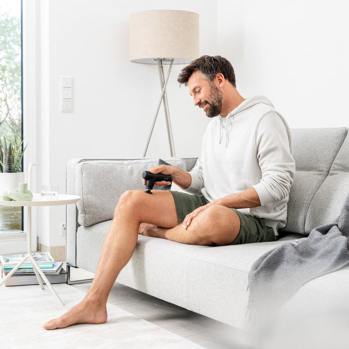 Beurer MG 79 Travel Massage Gun: Powerful Trigger-Point Massage for All Muscle Groups, Ideal for Sensitive Areas: Black & Bronze