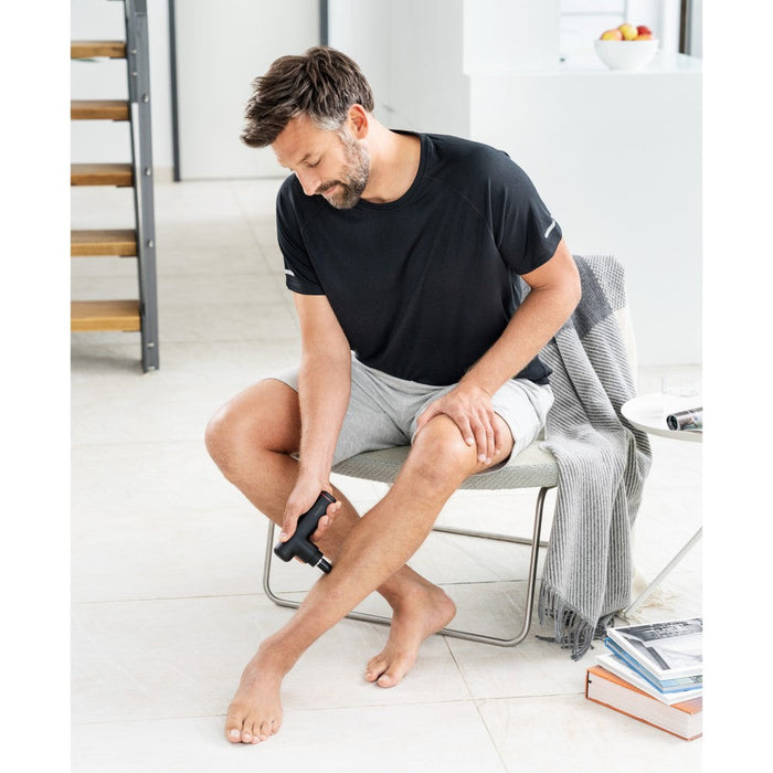 Beurer MG 79 Travel Massage Gun: Powerful Trigger-Point Massage for All Muscle Groups, Ideal for Sensitive Areas: Black & Bronze