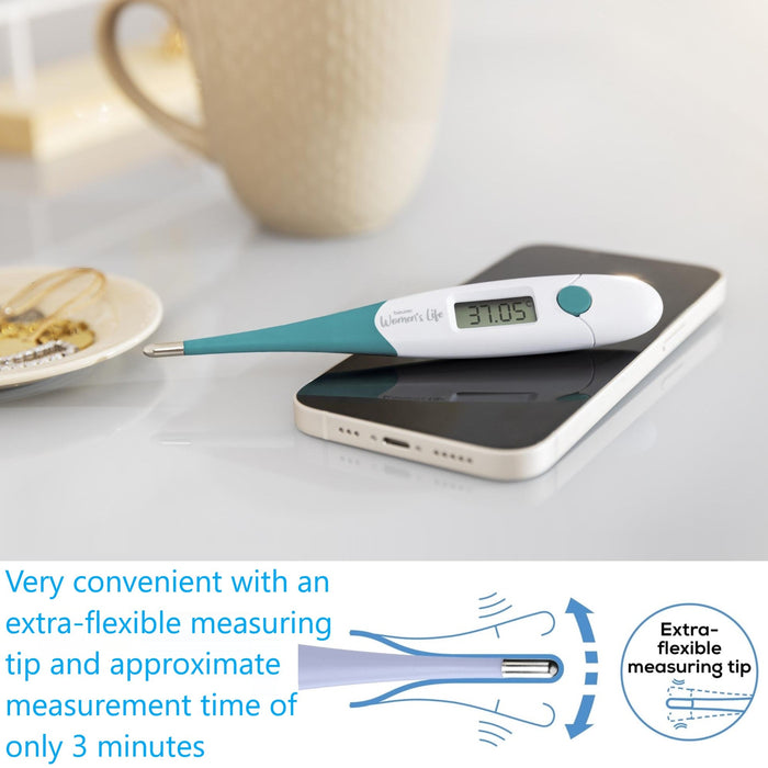 Beurer Basal Body Temperature Thermometer OT 20: Track Ovulation, Cycle, Fertile Days for Natural Family Planning