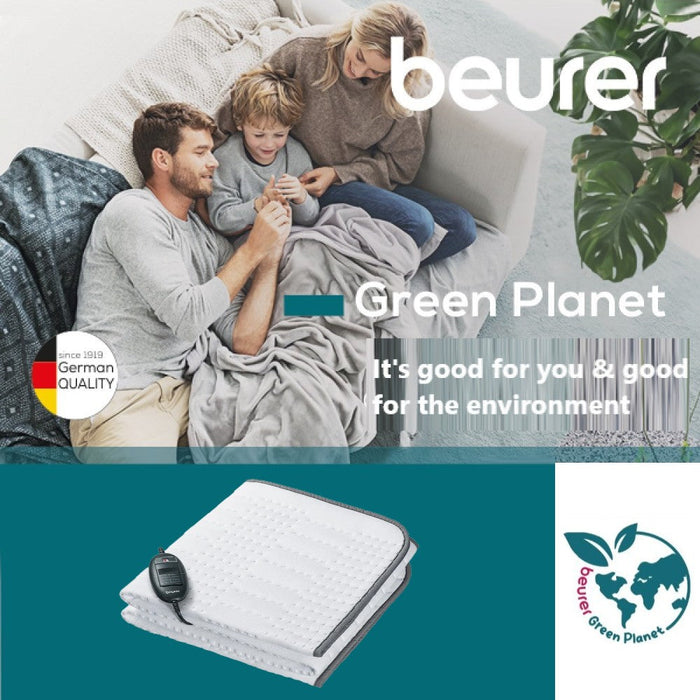 Beurer TS 24 Electric Under Blanket: Eco-Friendly Heated Blanket 150x80cm