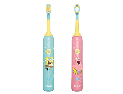 Beurer SC 11 kids' sonic toothbrushes Aqua Blue and Seastar Pink