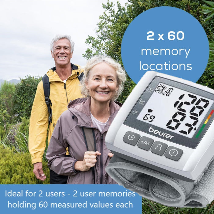 Beurer Germany Wrist Blood Pressure Monitor with Arrhythmia Detection & Risk Indicator BC 30