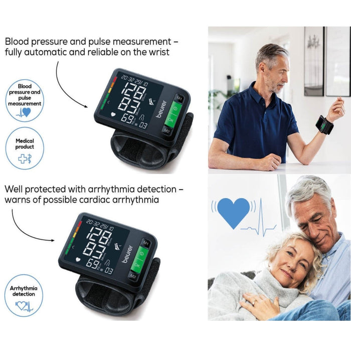 Beurer Wrist Blood Pressure Monitor BC 87 Bluetooth & Arrhythmia Detection