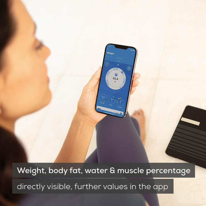 Beurer BF 451 Diagnostic Bathroom Scale | Bluetooth App | Weight, BMI, Body Fat, Water, Muscle, Bone & More