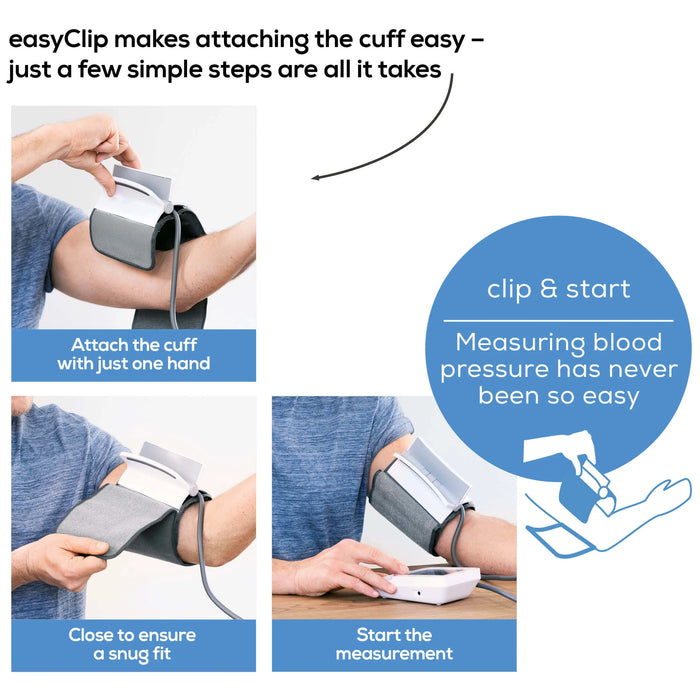 Beurer Germany BM 51 Upper Arm Blood Pressure Monitor | EasyClip Cuff & XL Display