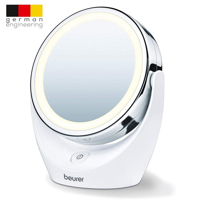 Beurer Germany BS 49 Illuminated Cosmetic Makeup Mirror with LED Lights & 5X Magnification Mirror