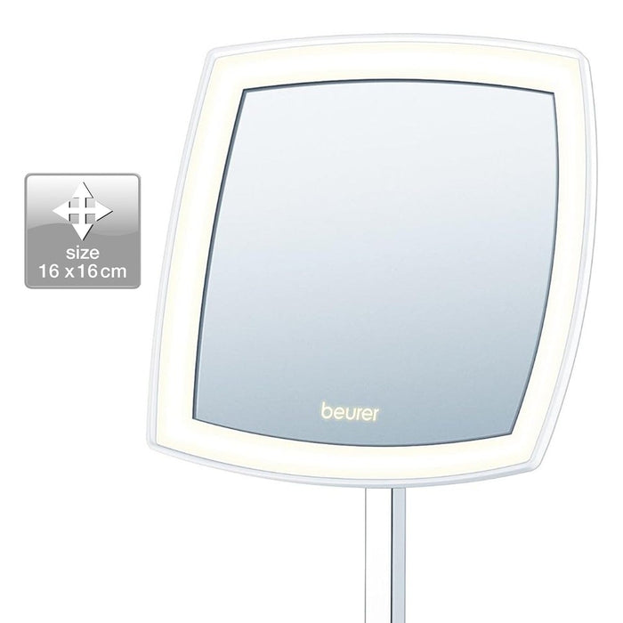 Beurer Germany BS 99 LED Cosmetic Mirror | 5X Magnification. Bright Adjustable LED Light | Precise Makeup & Grooming
