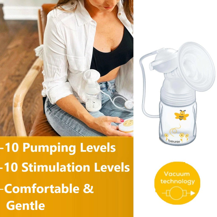 Beurer BY 40 Electric Breast Pump with Vacuum Mains or