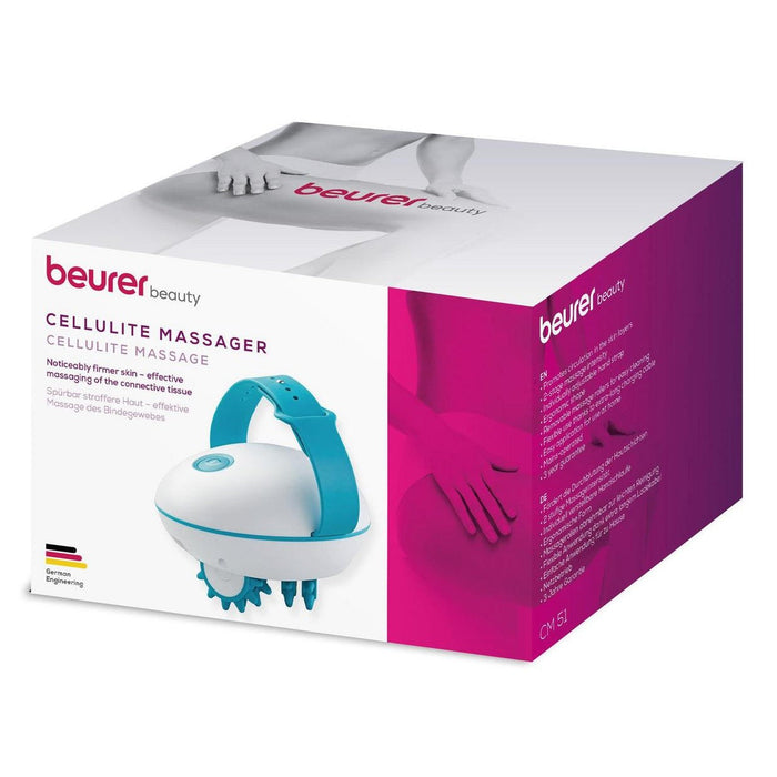 Beurer CM 51 Electric Anti-Cellulite Massager. Target & Firm Orange Peel Skin. Mains Powered. 2 Intensity Levels