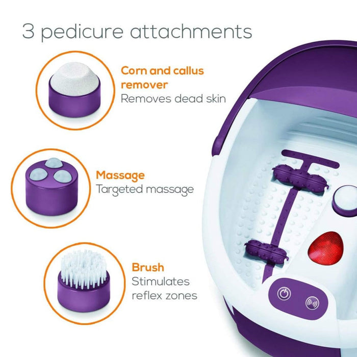 Beurer Germany Portable Foot Spa / Foot Bath: Pedicure & Massage with Infrared Light FB 21