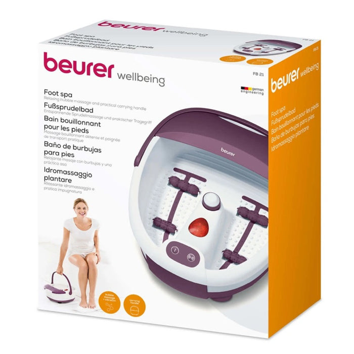 Beurer Germany Portable Foot Spa / Foot Bath: Pedicure & Massage with Infrared Light FB 21