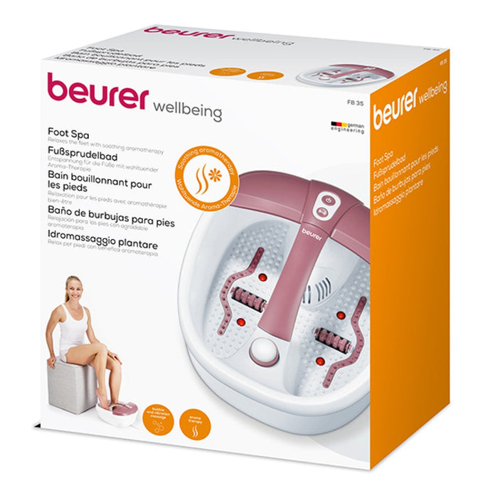 Beurer Germany Foot Spa / Foot Bath FB 35 Pedi Attachments, Aroma Filter, Magnets & Infrared