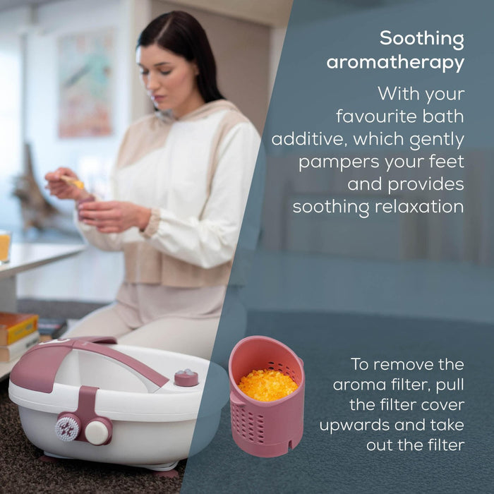 Beurer Germany Foot Spa / Foot Bath FB 35 Pedi Attachments, Aroma Filter, Magnets & Infrared
