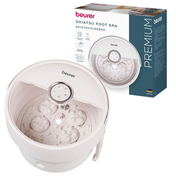 Beurer Germany Shiatsu Foot Spa with Warm Water, Stores Flat FB 55