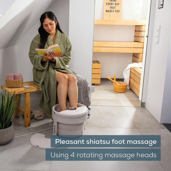 Beurer Germany Shiatsu Foot Spa with Warm Water, Stores Flat FB 55
