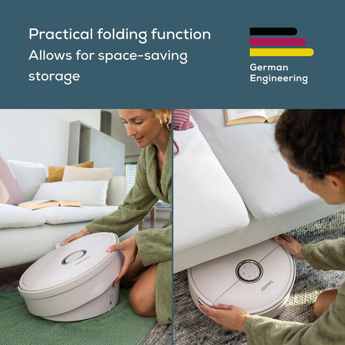 Beurer Germany Shiatsu Foot Spa with Warm Water, Stores Flat FB 55