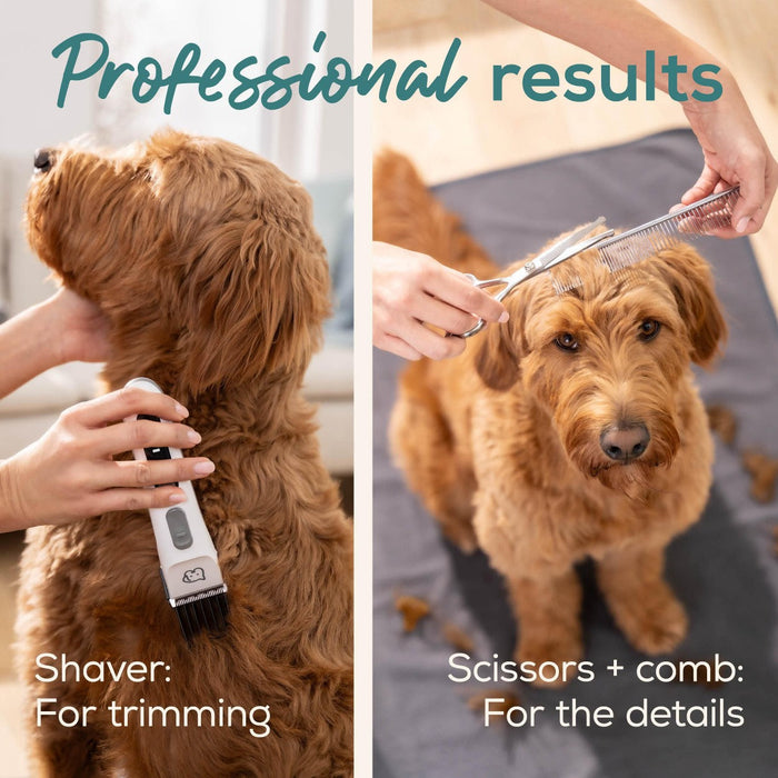 Beurer Fur Trimmer & Clipper for Dogs & Cats | Rechargeable Grooming Kit for Pets | “Fluffy”