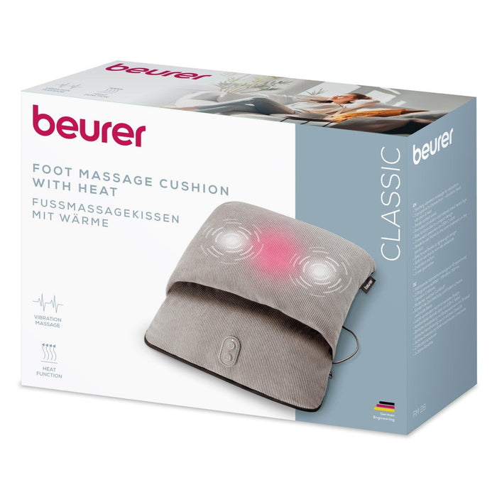 Beurer FM 28 2-in-1 Foot Massager & Foot Warmer | Vibration, Heat or Vibration & Heat Options | USB-C Mains Powered