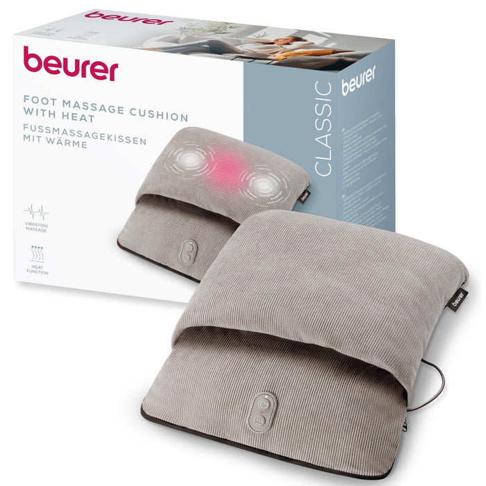 Beurer FM 28 2-in-1 Foot Massager & Foot Warmer | Vibration, Heat or Vibration & Heat Options | USB-C Mains Powered