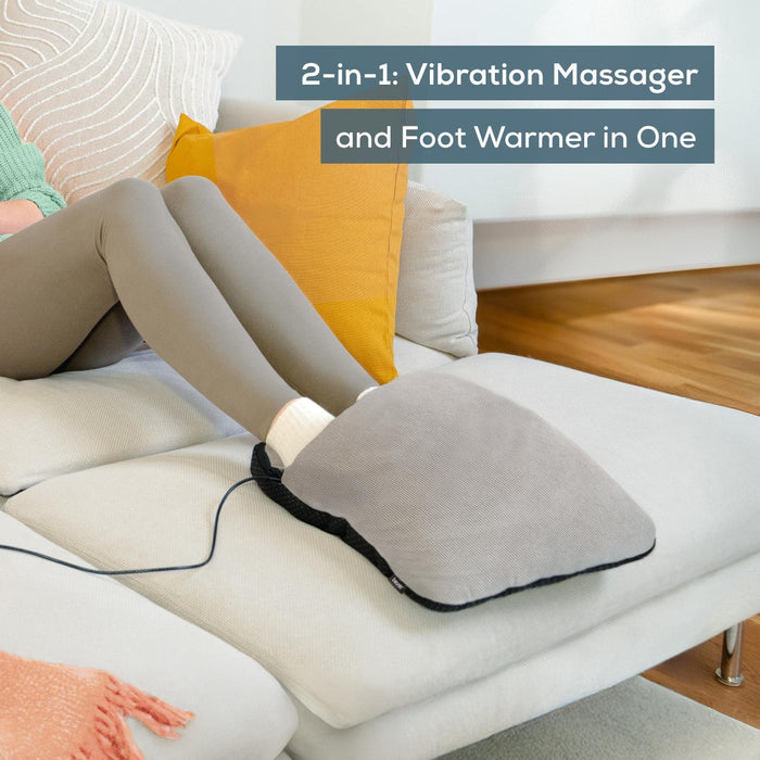 Beurer FM 28 2-in-1 Foot Massager & Foot Warmer | Vibration, Heat or Vibration & Heat Options | USB-C Mains Powered