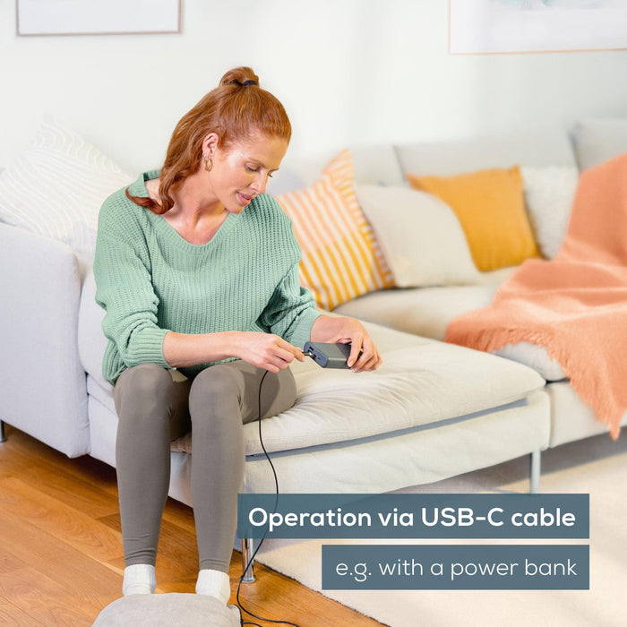 Beurer FM 28 2-in-1 Foot Massager & Foot Warmer | Vibration, Heat or Vibration & Heat Options | USB-C Mains Powered