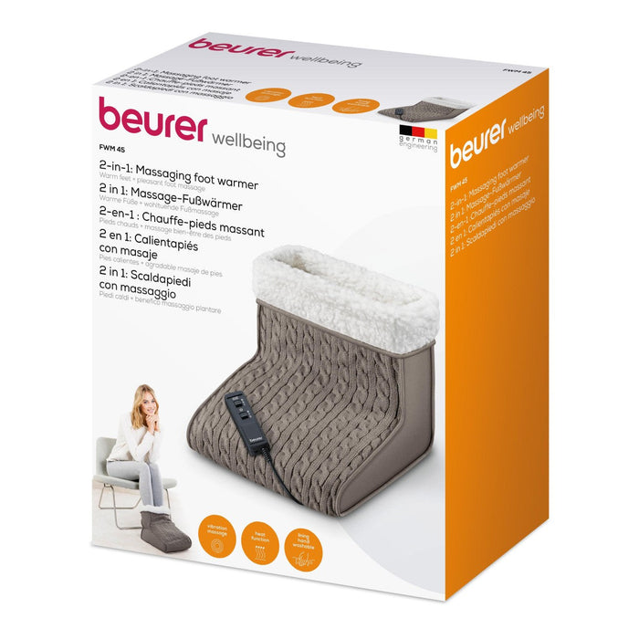 Beurer Electric Foot Warmer & Massager FWM 45 Warmth & Massage Functions