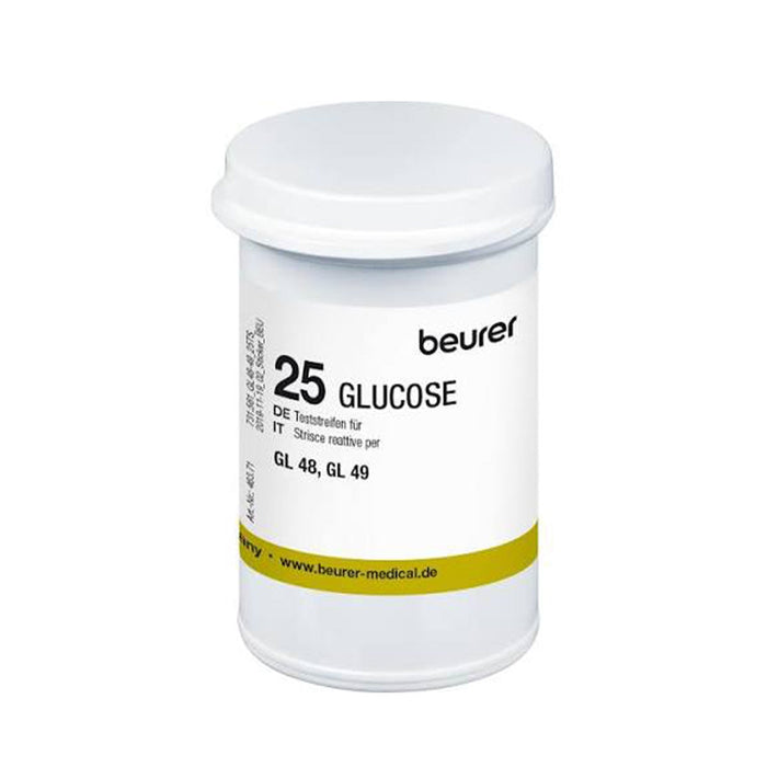 Beurer Germany GL 48 & GL 49 Blood Glucose Meter Test Strips, 2 x 25 Strips