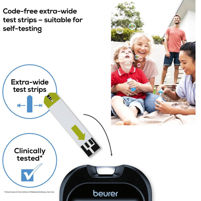 Beurer Germany GL 48 & GL 49 Blood Glucose Meter Test Strips, 2 x 25 Strips