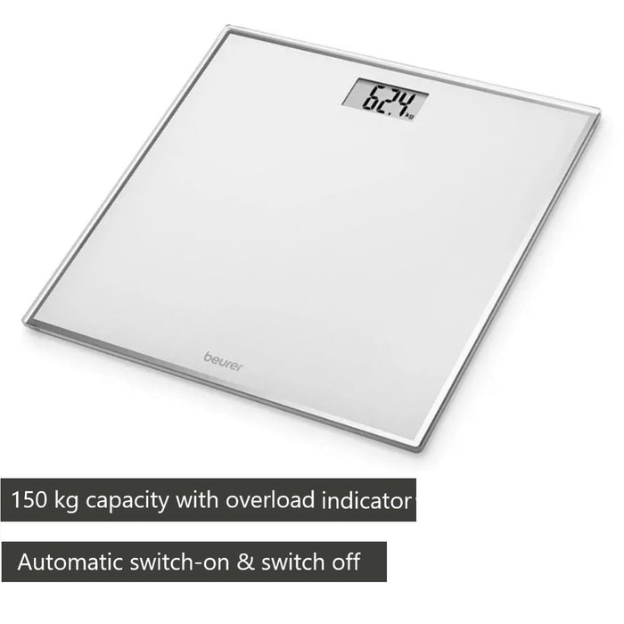 Beurer Bathroom Scale | GS 120 | Compact, Space-Saving Design | 150kg Capacity