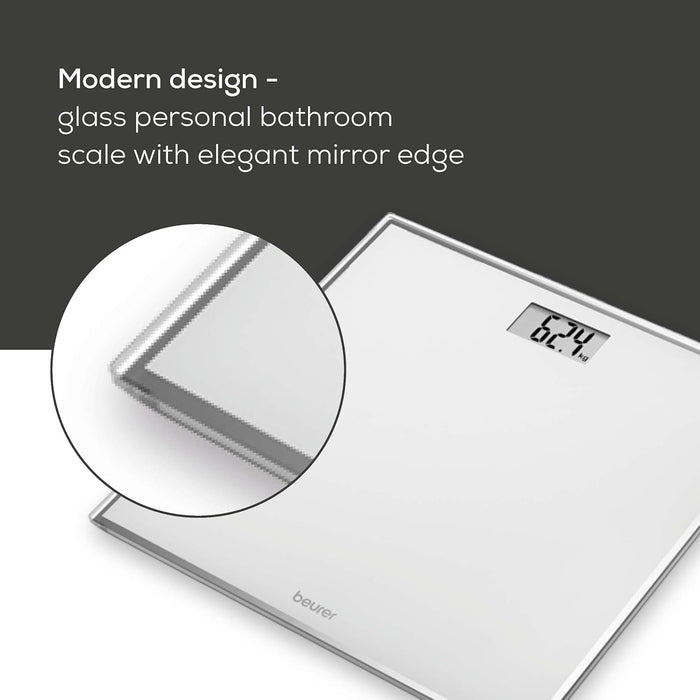 Beurer Bathroom Scale | GS 120 | Compact, Space-Saving Design | 150kg Capacity