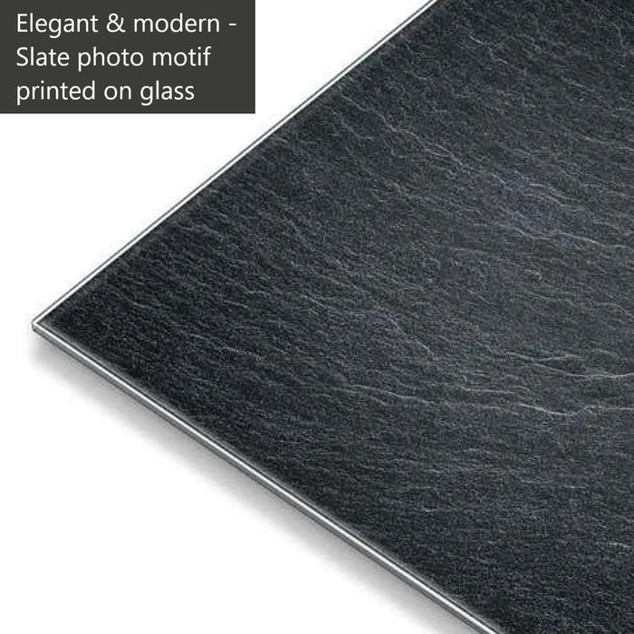 Beurer GS 203 Personal Bathroom Scale | Slate Print on Safety Glass | 150kg Weight Capacity