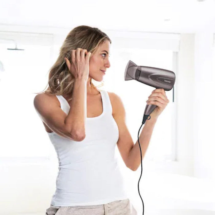 Beurer Hair Dryer HC 17 Compact Travel Hair Dryer with Folding Handle 1300W