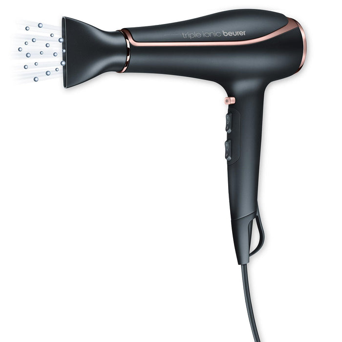 Beurer Germany Hair Dryer HC 80 Fast Drying, Triple Ionic Function, Variable Heat & Speed, 2200W