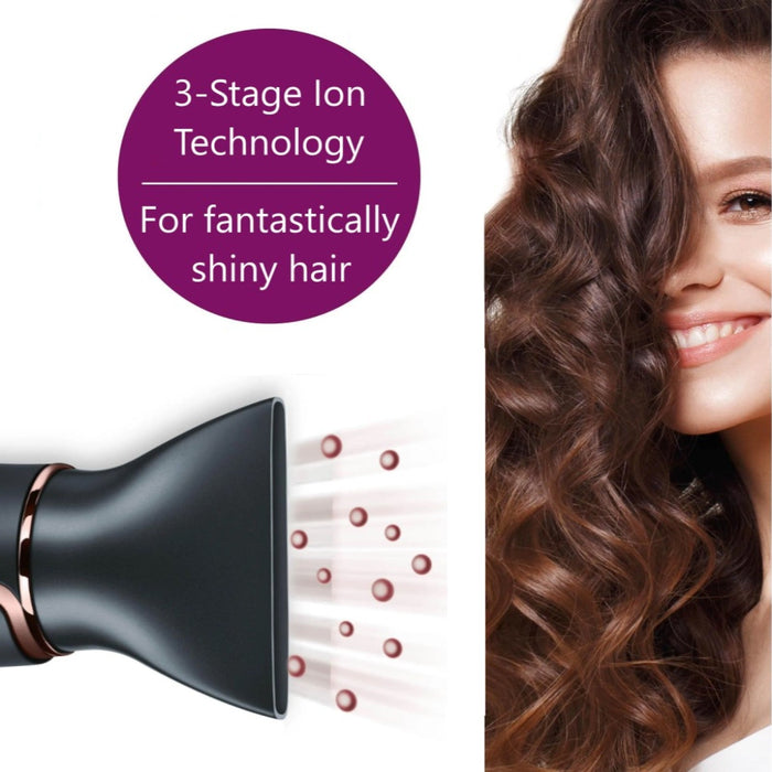 Beurer Germany Hair Dryer HC 80 Fast Drying, Triple Ionic Function, Variable Heat & Speed, 2200W