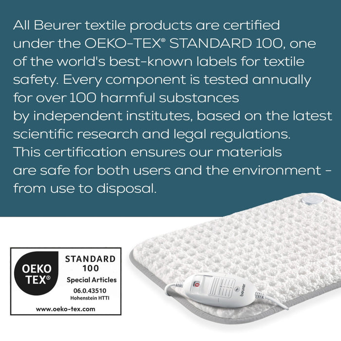 Beurer HK 42 COSY Heating Pad: XL 44x33cm. Low Energy Use & Super Fleecy