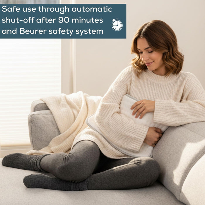 Beurer Germany HK 43 XL Heat Pad | Super Cosy | Low Energy Use | 3 Temperature Settings | Washable | 44x33cm