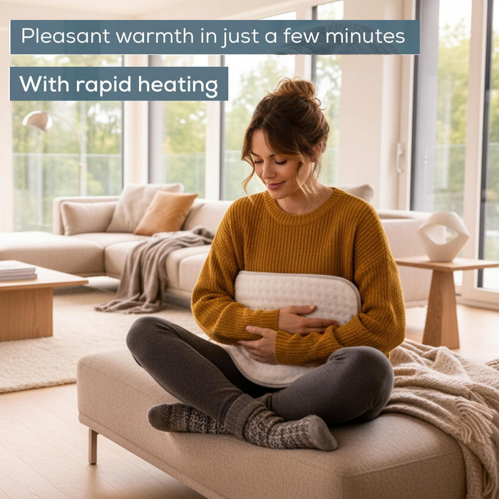 Beurer Germany HK 43 XL Heat Pad | Super Cosy | Low Energy Use | 3 Temperature Settings | Washable | 44x33cm