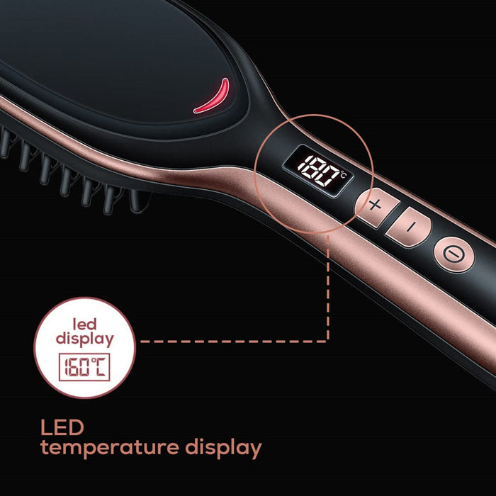 Beurer HS 60 Hair Straightening Brush with Ceramic Protective Coating