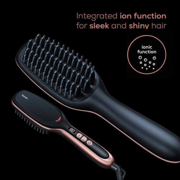Beurer HS 60 Hair Straightening Brush with Ceramic Protective Coating