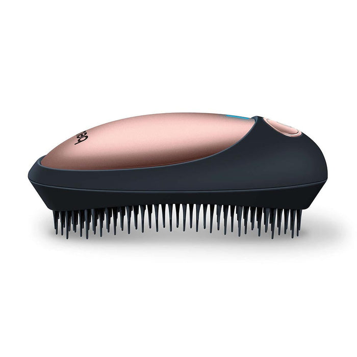 Beurer HT 10 Detangling Brush with Ion Technology. Handbag Size & Portable. Black & Rose