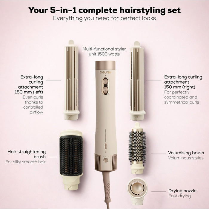 Beurer Germany Hair Multi-Styler - Dry, Curl, Straighten & Volumise HT 100
