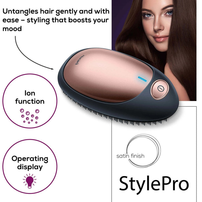 Beurer HT 10 Detangling Brush with Ion Handbag Size