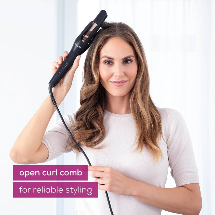 Beurer HT 75 Automatic Hair Curler with Smart Timer & 4-Way Ion Outlet